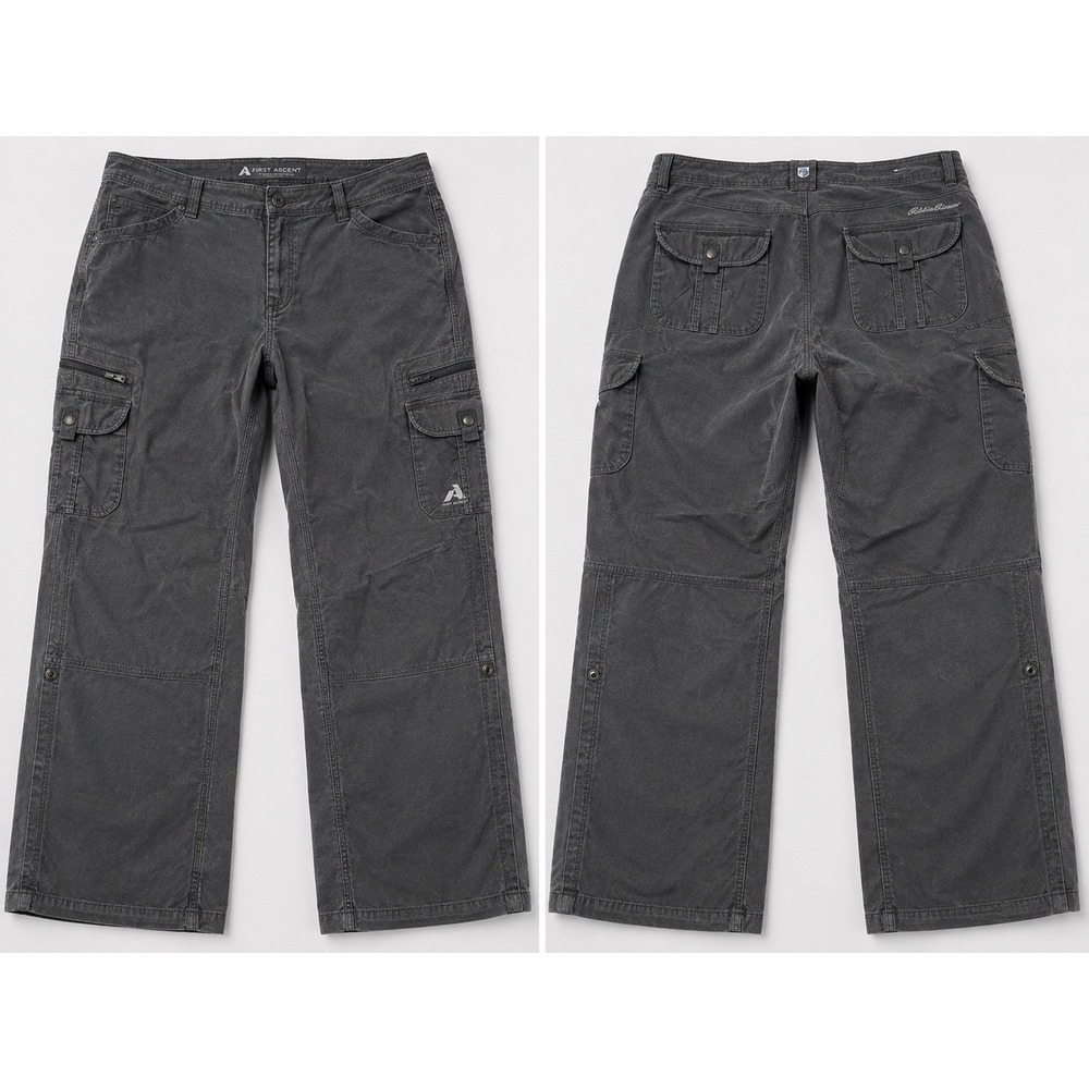 Kuhl Freeflex Roll-Up Cargo Pants Womens  20W Reg gray Stretch Drawstring